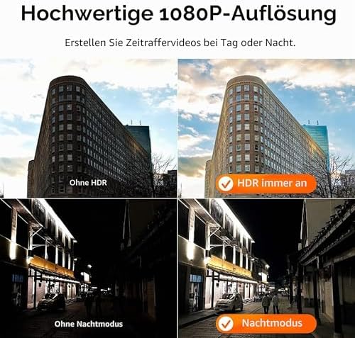 BCC300-C Video-Zeitraffer-Kit – TLC300 Time Lapse Kamer 1080P FHD HDR, IPS-LCD-Bildschirm, IPX4 Schutzgehäuse, Montageklemme – Einfache Bedienung, ideal für Bauprojekte Innen- und Außen