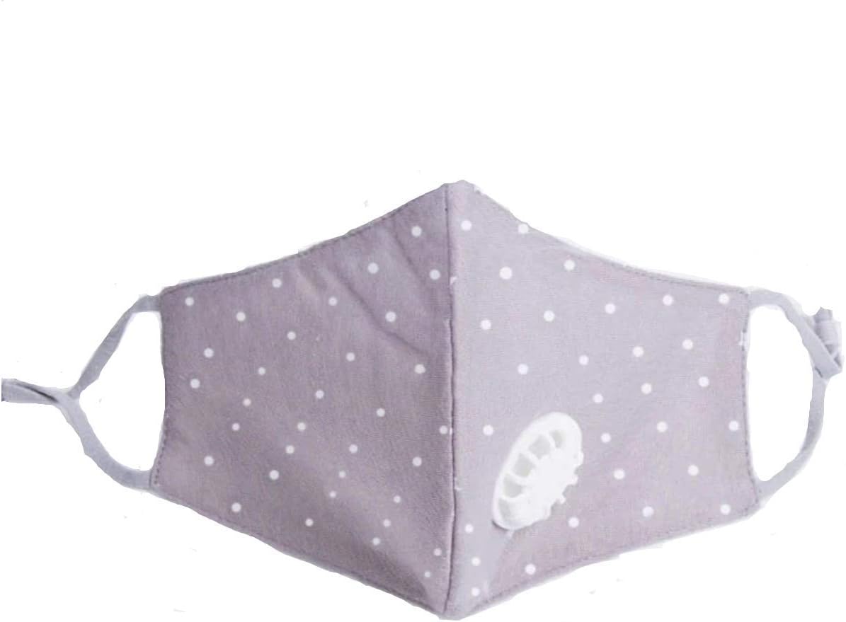 Dust Respirator Mouth Mask Pollution, Dust, Pollen Allergy, Running, Cycling, Outdoor, Urban Fashion, Washable, No Filter (Grey)