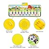 m zimoon Kids Piano Mat, Piano Music Mat Dance Mats Touch Play Mats Floor Keyboard Musical Carpet Mat Gift Toys for 2 3…