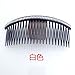 Ruihfas Fashion Women 24 Teeth Hair Comb Pin Clip Double Rows Rhinestone Hair Side Combs 4.72