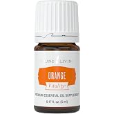 Young Living Orange Vitality Essential Oil 5 ml | Culinary Oil for Flavoring, Beverages &amp; Recipes | Bright Citrus Aroma to Refresh and Enhance Your Meals &amp; Drinks
