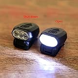 2pcs Fishing Cap Lamps Freehawk Hat Clip Headlamp 3 LED Hands Free Baseball Caps 360°Rotating 90°Adjustable Zoomable Light for Fishing Camping Hiking 2CR2032 3v (2pcs)