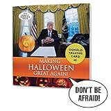 Talking Trump Halloween Card – Says Fun Halloween Greeting in Donald Trump's REAL Voice – Trick and Treat Someone with a Halloween Greeting from The President of The United States - Includes Envelope