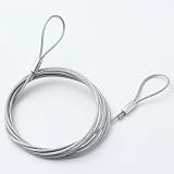 HOUSON Steel Wire Rope with Eyelets 3mm x 3m Garden Bicycle Cable view 2