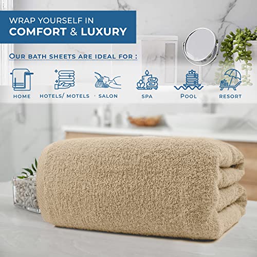 DAN RIVER 100 Cotton Bath Sheet Jumbo Size Soft Bath Sheets
