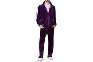 Ragelion Mens Tracksuit 2 Piece Velour Sweatsuit for Men Casual Full Zip Jogging Suit Jacket Pants Set