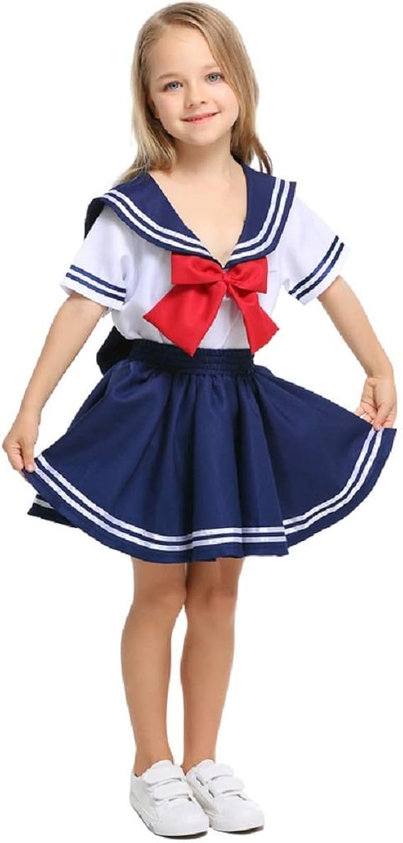 Amazon Co Jp 女の子 セーラー服 子供服 ガールズ キッズ 小学生制服 夏 普段着 通学 発表会 結婚式 入学式 入園式 卒園式 卒業式 スーツ フォーマル 服 ファッション小物