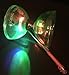 Triple Bearing LED Light Up Professional Diabolo / Chinese Yoyo Toy with Aluminum Sticks Translucent Green - Flight Diabolo
