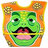 Dexbaby Big Mouth Turtle Leak-Proof Dura Bib w/ Catch-All Pocket - Large | 6 months +