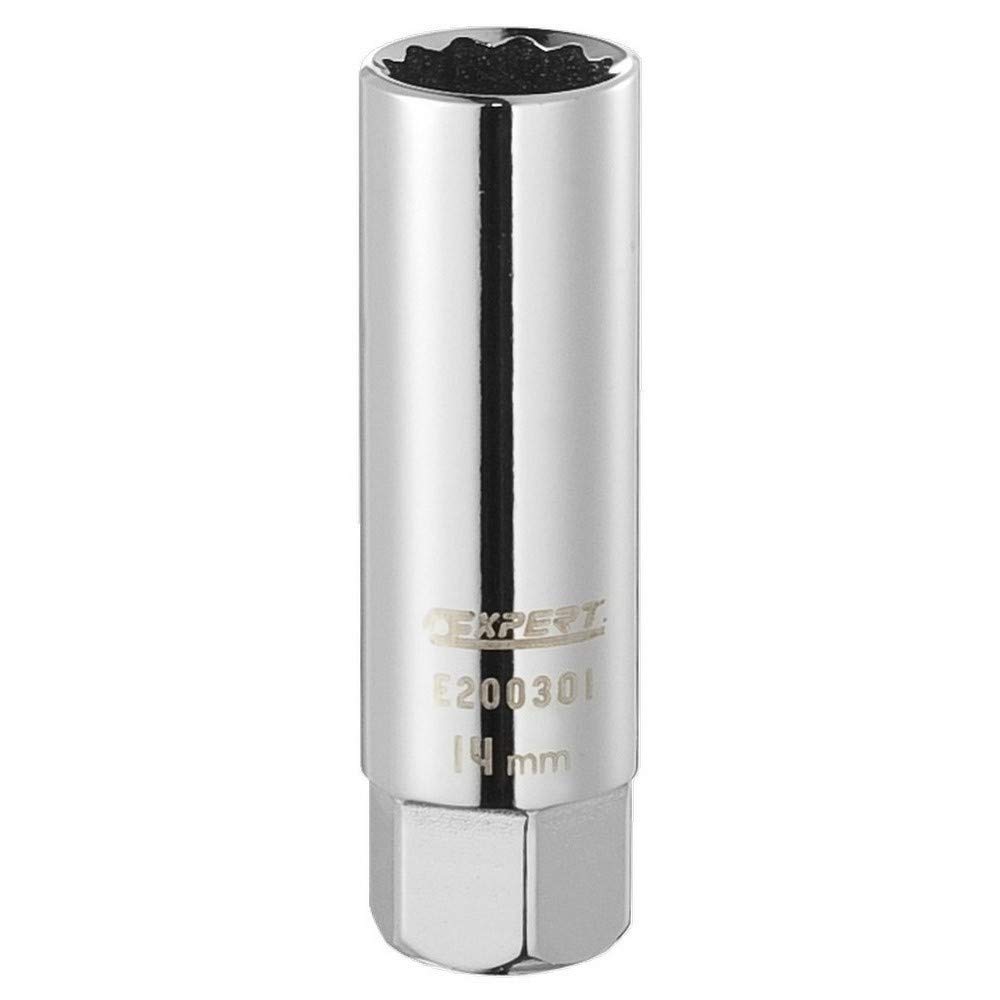 EXPERT E032102 Spark Plug Socket Wrench 1/2 Inch, 21 mm