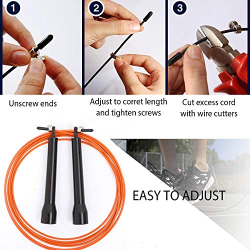 image for Max4out Adjustable Jump Rope for Skipping Workout Speed Jumping Boxing