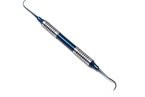 A2Z SCILAB Dental Sickle Scalers Double Ended Probes Made of Stainless Steel Oral Hygiene Care Professional Tools Set, Medical Dental Veterinary Instruments (Blue Montana Jack)