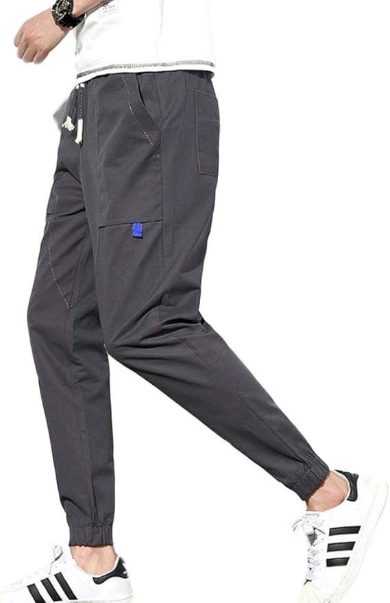 Amazon Yunping メンズ 男の子 ロングパンツ ズボン カジュアル 春 秋 着痩せ オシャレ ファッション ハレムパンツ ストレッチ ストレート ロングパンツ 通販