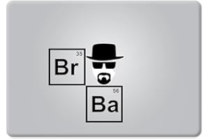 SHANCRAFTS Breaking Bad Heisenberg Br Ba for MacBook Laptop Vinyl Decal Sticker