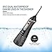 Cordless Water Flosser with 5 Jet Nozzles - Liberex IPX7 Waterproof Oral Irrigator 300ml Reservoir 3-Mode Dental Care Water Jet for Teeth/Braces, USB Rechargeable, for Family Travel Use