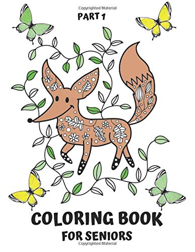 Coloring Book For Seniors: With Over 50 Motifs/For Adults/Dementia/Free Time/Mandala/Designs To Spark Your Creativity/A4