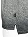 ZIMEGO Mens Long Sleeve Casual Shirt - Vintage V Notch Henley, Charcoal, Large