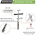 Soil Sampler Probe Rod with Sample Ejector, 40″ Soil Probe Sampler 304 Stainless Probe Step Tube with Foot Pedal T-Style Handle Soil Probes for Soil Sampling, Lab Garden Soil Test Tool Scaled Kitthumb 2