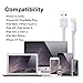 iPhone Cable,Aonear Extra Long 2Pack 10FT Nylon Braided Cord Lightning Cable to USB Charging Charger for iPhone 7/7 Plus/6S/6S Plus,SE/5S/5,iPad,iPod Nano 7 (Silver Grey,10FT)