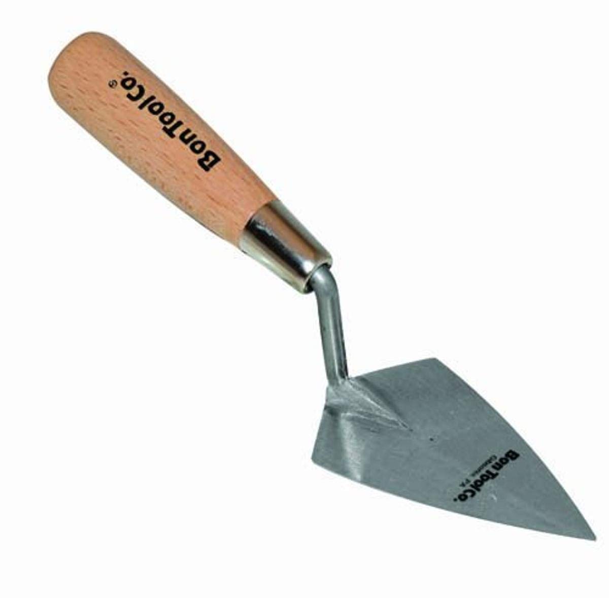 Bon 11-629 7/3-inch Pro Carbon Steel Pointing Trowel with Wood Handle