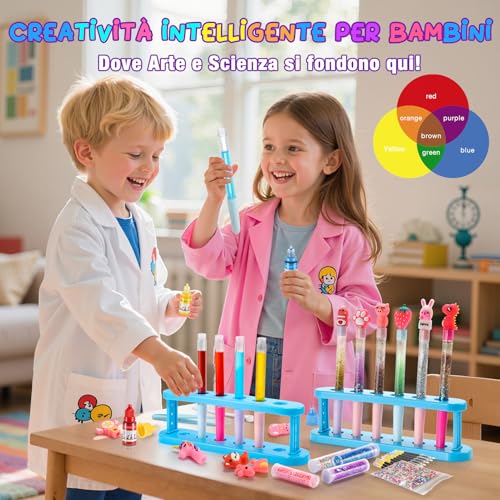 Pen Laboratory, Pen Factory 66+ Pieces Gift for Girls 5-12 Years, Creative Games for Girls 5-12 Years Old Stationery Girl Personalized Gifts Creative Crafts for Children Set