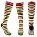 Blue Beat Sports Women Rainbow Graduated Compression Socks for Running Pregnancy Flight Travel - 15-20 mmHg Support Compression Stockings