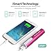 RAVPower Luster Mini 3350mAh Portable Charger External Battery Pack Most Compact Power Bank & iSmart Technology for Smartphones and more – Pink