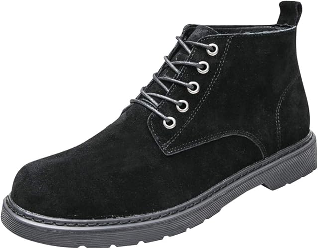 Amazon Yybo ブーツ ショートブーツ メンズ ブーツ 本革 ライダース レースアップ レースアップブーツ レザー 革 靴 カジュアル おしゃれ かっこいい レザー アウトドア 外出着 普段着 マウンテンブーツ バイク用ブーツ ブーツ