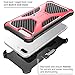 i-Blason Case for iPhone 7 Plus/ 8 Plus 2017, Transformer Kickstand Heavy Duty Dual Layer Combo Holster Cover case with Locking Belt Swivel Clip (Pink)