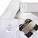 TALVANIA Cotton Washcloths - 13” X 13” 100% Pure Ring Spun Cotton Towels 600 GSM Soft and Absorbent, Long Lasting, Pack of 12 Face Wash Towel (White)