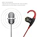 DeBeiTe Bluetooth Headphones V4.1 Wireless Sweatproof Headset Noise Cancelling In-Ear Earbud Sports Running Earphones with Mic for Iphone Samsung and Smart Phones
