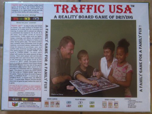 Traffic USA a Reality Board Game of Driving