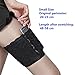 VIEEL Womens Lace Non-slip Concealed Thigh Holster Thigh Garter With Purse Phone Security Pockets (Black, S)