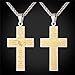U7 Men Stainless Steel Chain 18K Gold Plated Bible Verse Lords Praying Hands Pendant Necklace Religious