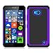 Lumia 640 Case, LK Lumia 640 Case [Drop Protection] Hybrid Dual Layer Armor Defender Protective Case Cover for Microsoft Lumia 640 (Purple)