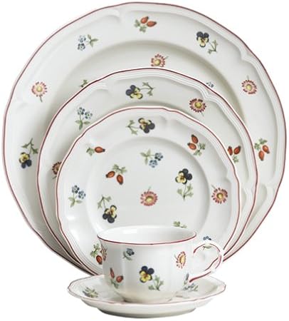 Amazon.com | Villeroy & Boch Petite Fleur 60-Piece Dinnerware Set ...