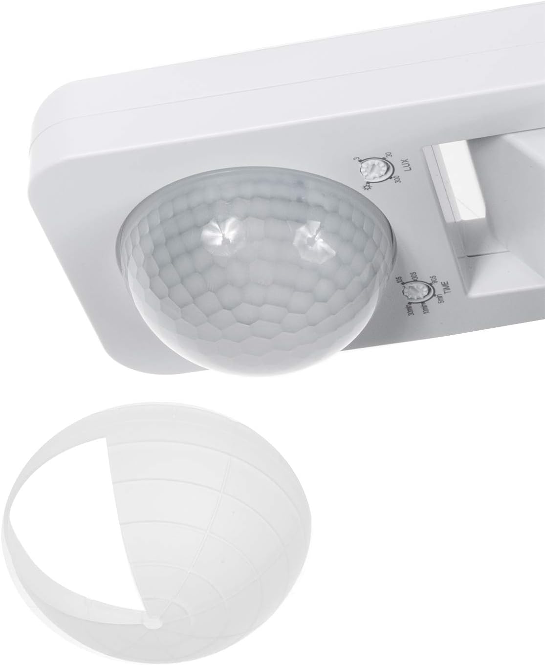 Maclean MCE 243 Infrared Motion Sensor With Twilight Sensor 360 ° Detection Range Up To 20m Sensor IP65 Max 2000W (1, White) - Image 5