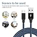 ONSON Micro USB Cable,4Pack 3FT/6FT/6FT/10FT Long Premium Nylon Braided Android Charger USB to Micro USB Charging Cable Samsung Charger Cord for Samsung Galaxy S7 Edge/S7/S6/S4/S3,Note 5/4/3 (Blue)