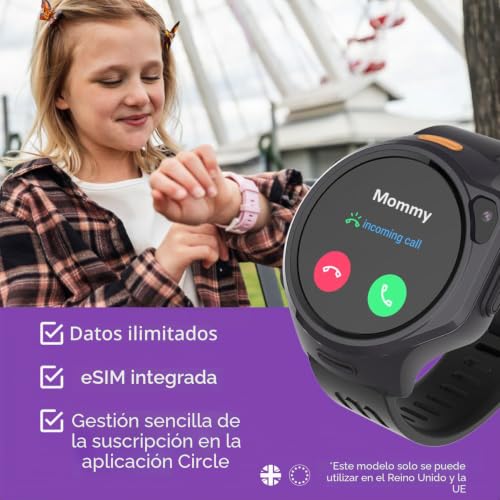 myFirst Fone R2 4G Child Smart Watch with GPS Locator, Video Calls, Messages, 5MP Camera, School Mode, SOS Button, eSIM and Parental Control