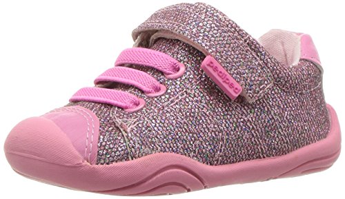 pediped Girls' Grip Jake Sneaker, Pink, 21 E EU Toddler (5.5 US)