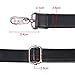 Leather Shoulder Strap BOMKEE 61 Inch Universal Replacement Adjustable with Metal Swivel Hooks for Shoulder Crossbody Bag Briefcase Messenger Bag Wallet Purse Shoulder Bag Handbag Straps (Black)