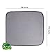 Jovilife Dish Drying Mat Kitchen Mat(set of 2) Microfiber Absorbent Washable, 1618 Inch, Grey