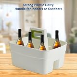 ACCURATE Kitchen Tidy Organiser Multipurpose Caddy with Handle Cream view 7