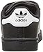 adidas Originals Kids' Superstar Foundation CF I Sneaker, Black/White/Black, 8 M US Toddler