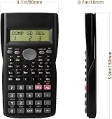 hoinya Scientific Calculator 240 Functions 2-Line Display Black view 2