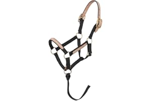 Tough 1 Miniature Nylon Break-Away Halter, Black, Large N