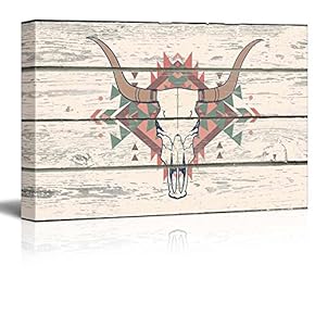 Rustic Illustration of a Bull