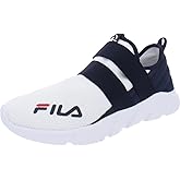 Fila Womens Decryption Slip-on Fitness Sneakers White 7.5 Medium (B M)