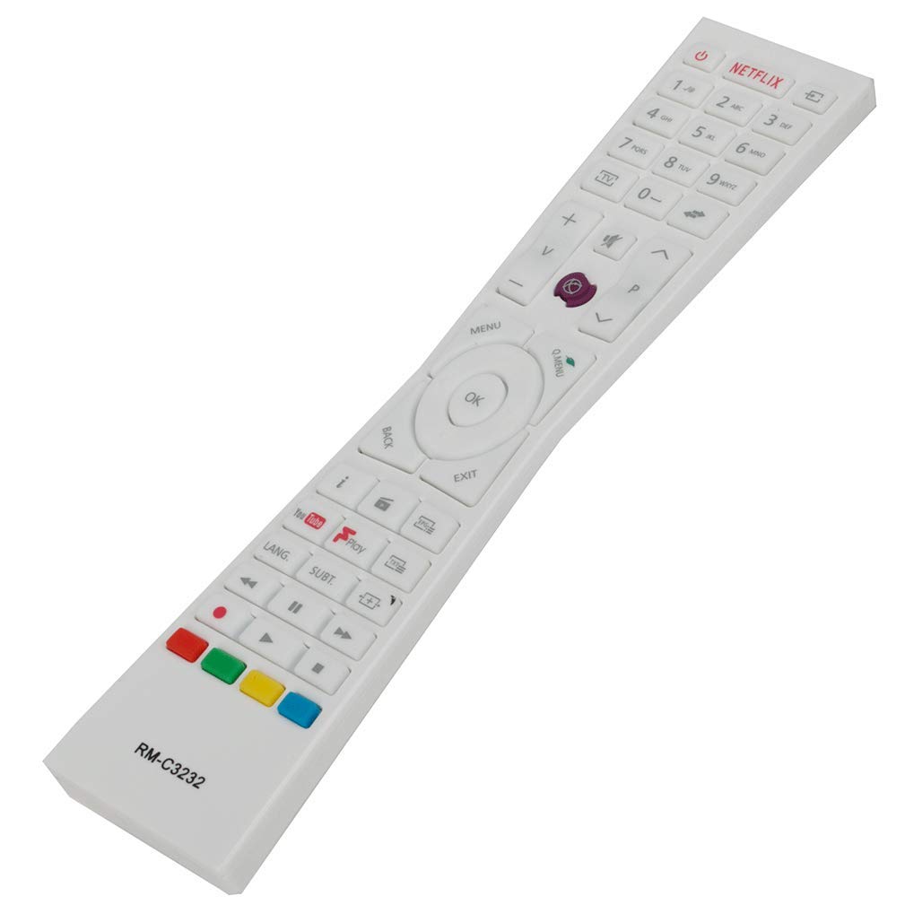 VINABTY Remote Control RMC3232 RM-C3232 Replacement for JVC LT32C670 LT-24C660 LT-55C860 LT-43C862 LT32C671 LT-43C870 LT-43C860 LED Smart TV
