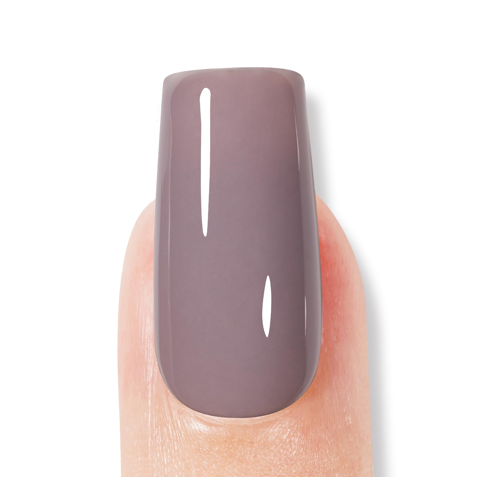 AILLSA Gel Nail Polish Dusty Mauve Jelly Gels Polish Gray Purple Neutral Nude Polish Dark Lavender Nude Natural Color Fall Winter Soak Off U V Gel for Nail Salon at Home 0.51 Fl Oz/GC02 - Image 6